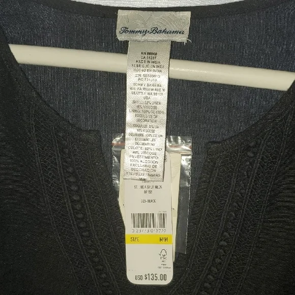 Tommy Bahama Black Midi Dress - Picture 5 of 7